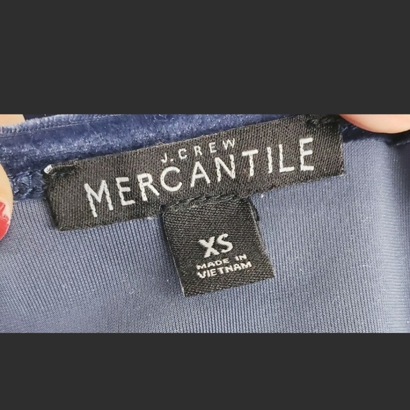 J. Crew Factory Velvet Wrap Top - Picture 6 of 8